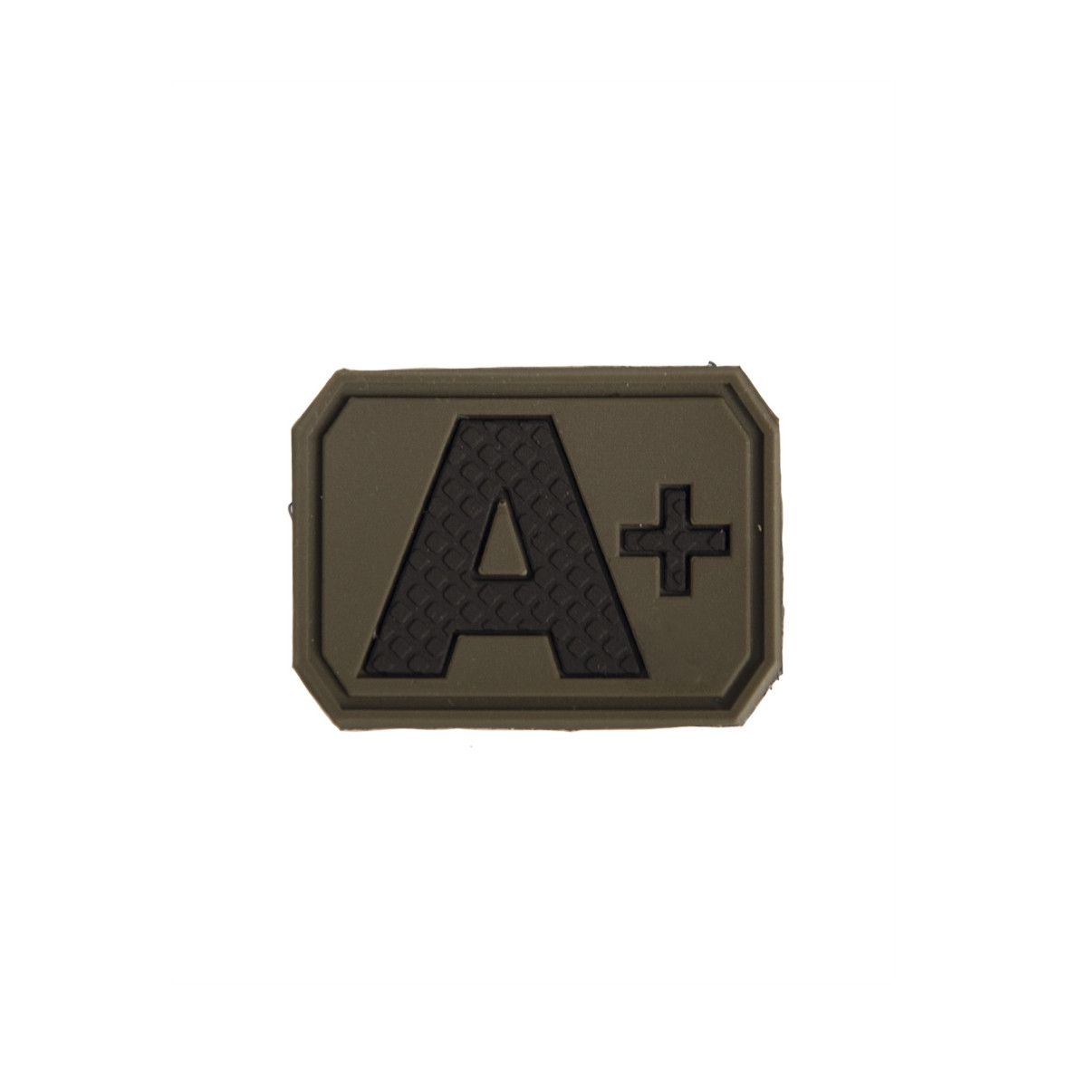 Patch octogonal PVC groupe sanguin A+ avec velcro