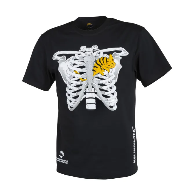 T-shirt Chameleon Chest Skeleton