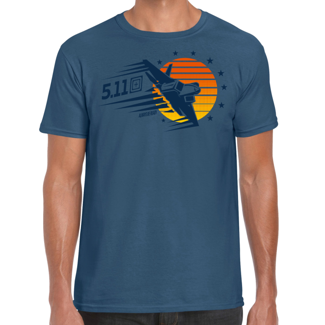 Sunset Fire Power T-shirt