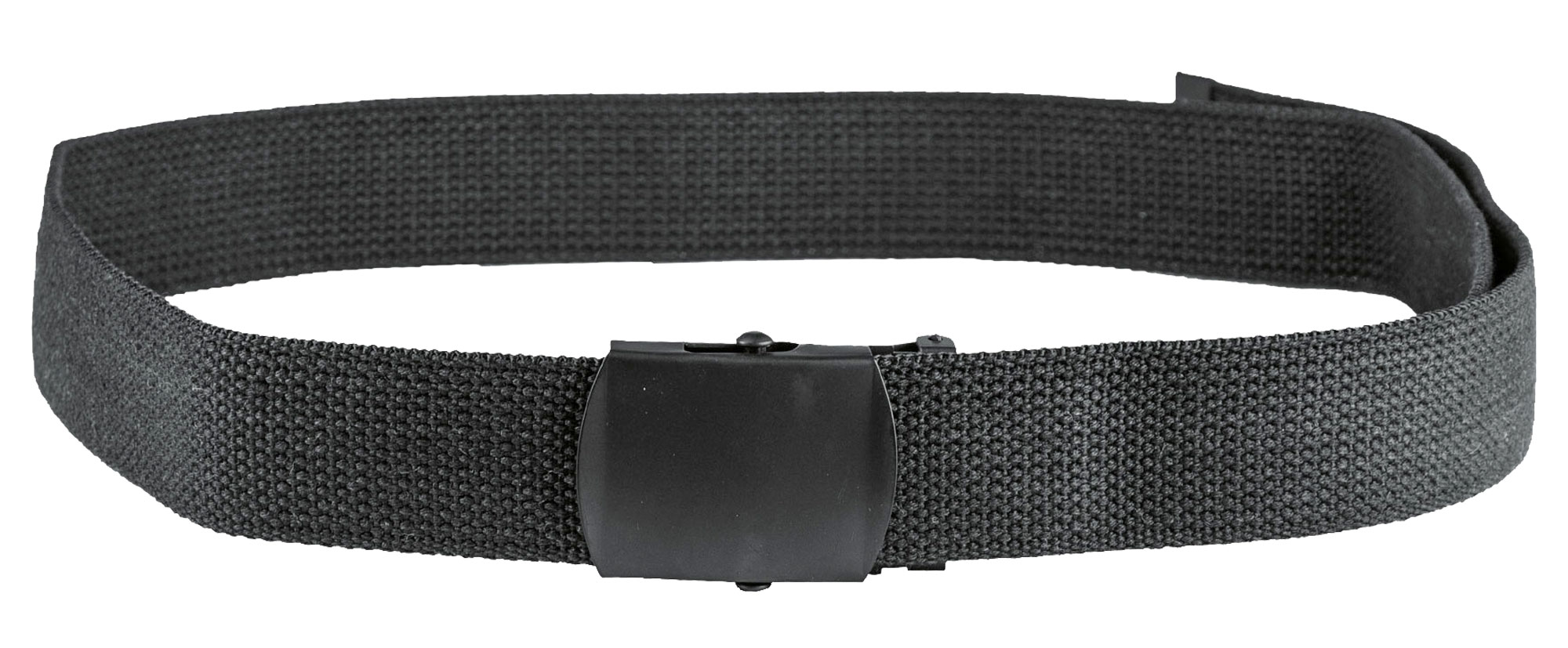 US Belt Black Buckle 38mm (Hosen Gürtel)