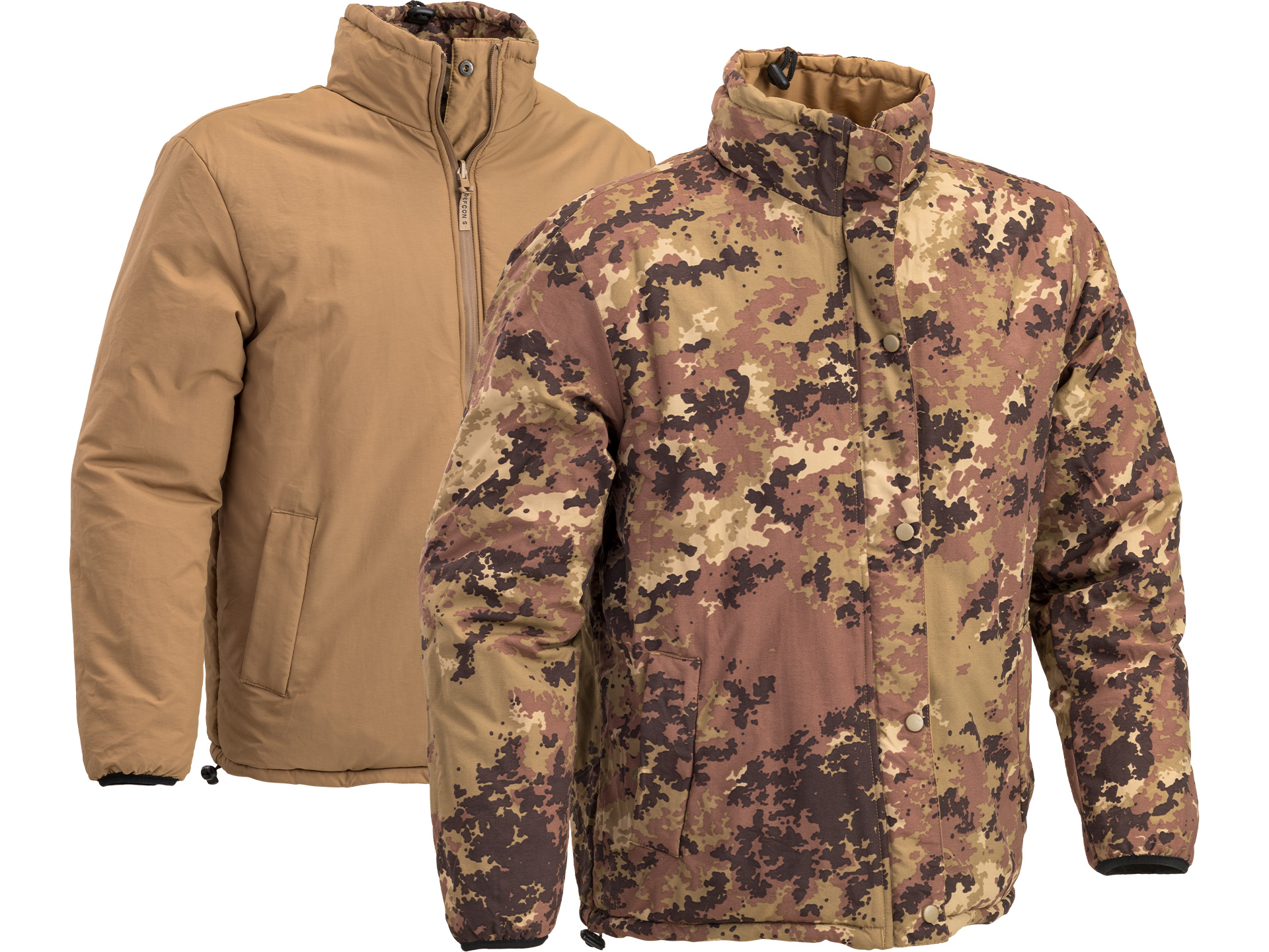 Reversibile Jacket With Compression Bag