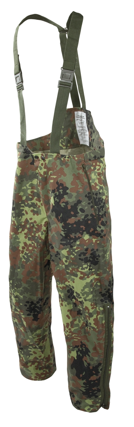 BW Nässeschutz Regenhose Flecktarn