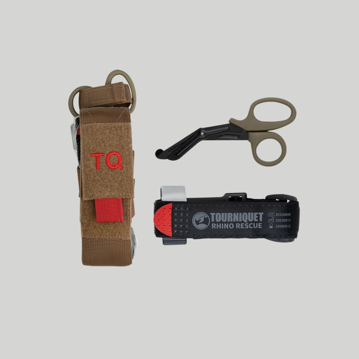 Poche pour garrot tourniquet avec garrot et ciseau