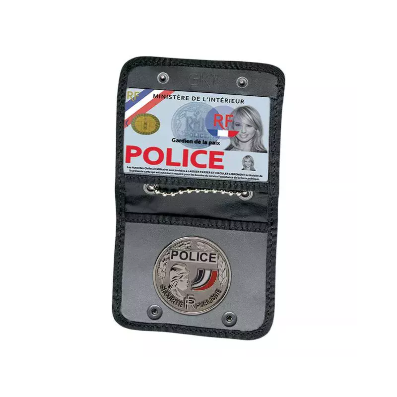 Porte-carte de cou avec emplacement médaille
