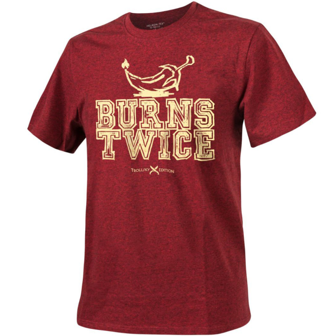 T-shirt Trollsky - Burns Twice Stretch Cotton