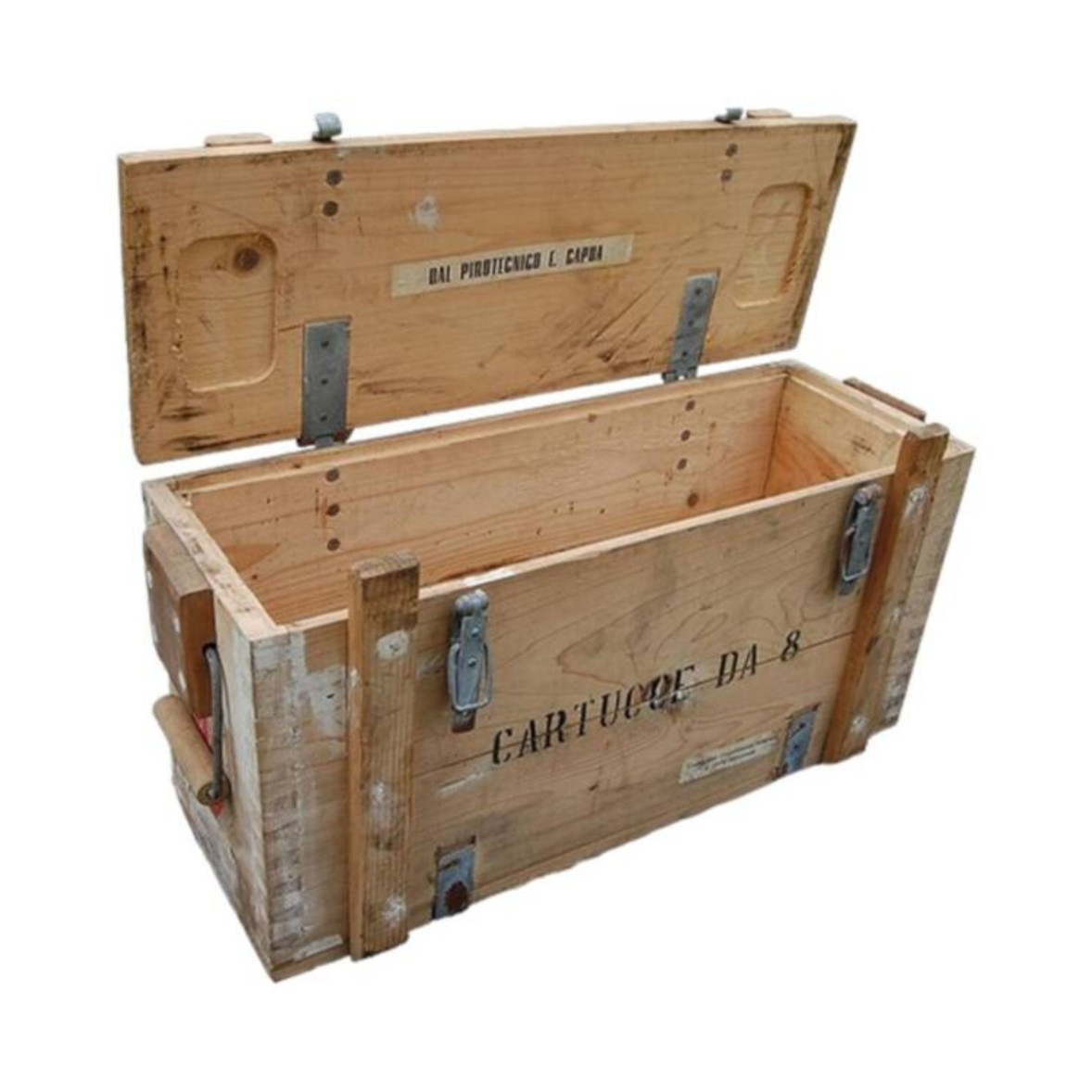 Caisse à munitions en bois 65x23x32cm