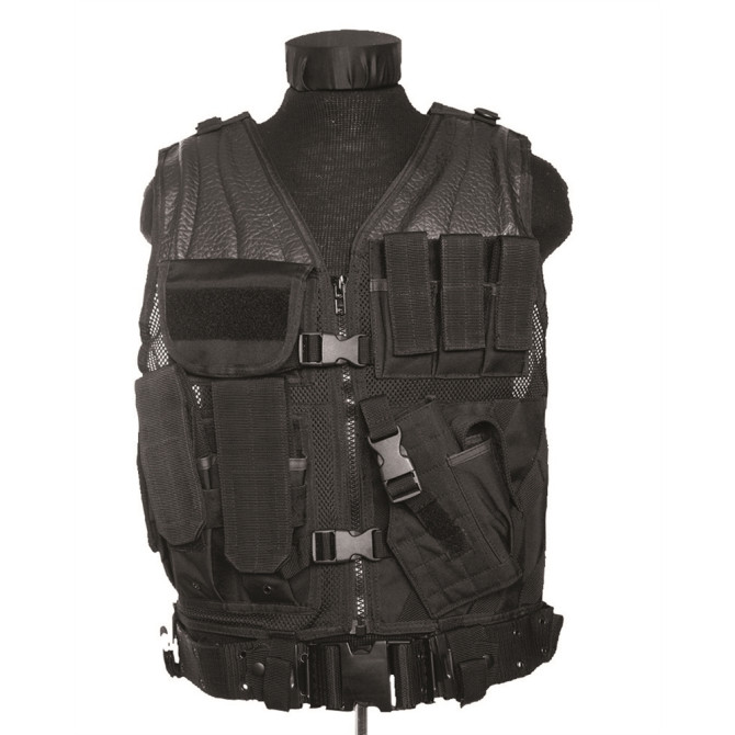 Mil-Tec Gilet tactique USMC noir