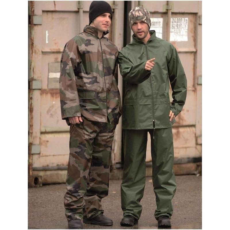 Tenue de pluie Mil-Tec veste et pantalon polyester enduit PVC colonne d'eau 3000 mm