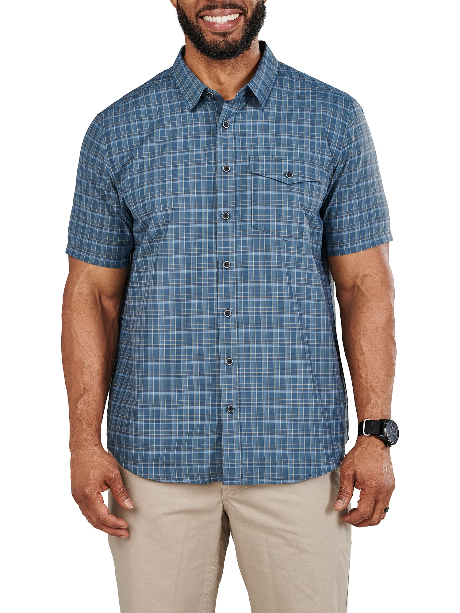 Aiden Short Sleeve Plaid Shirt