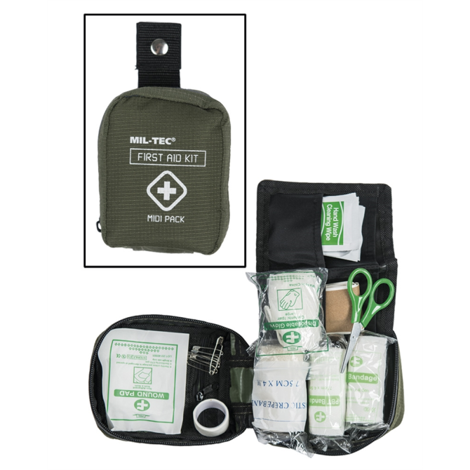 Mil-Tec First Aid Kit Midi Pack Rot