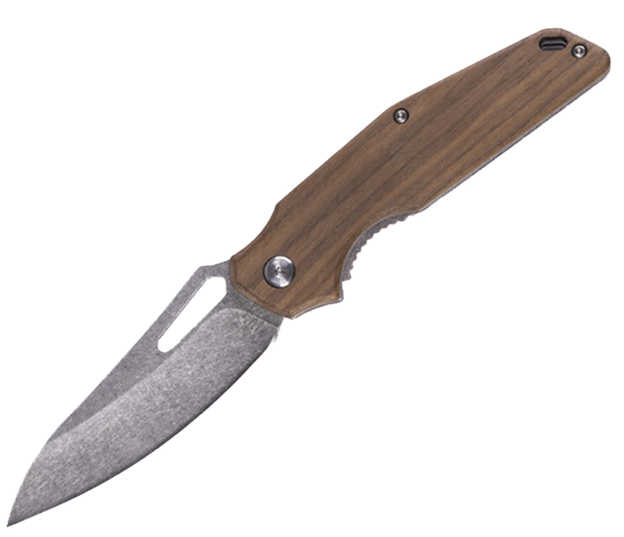 Einhandmesser Wood mit Stahlklinge (Taschenmesser)