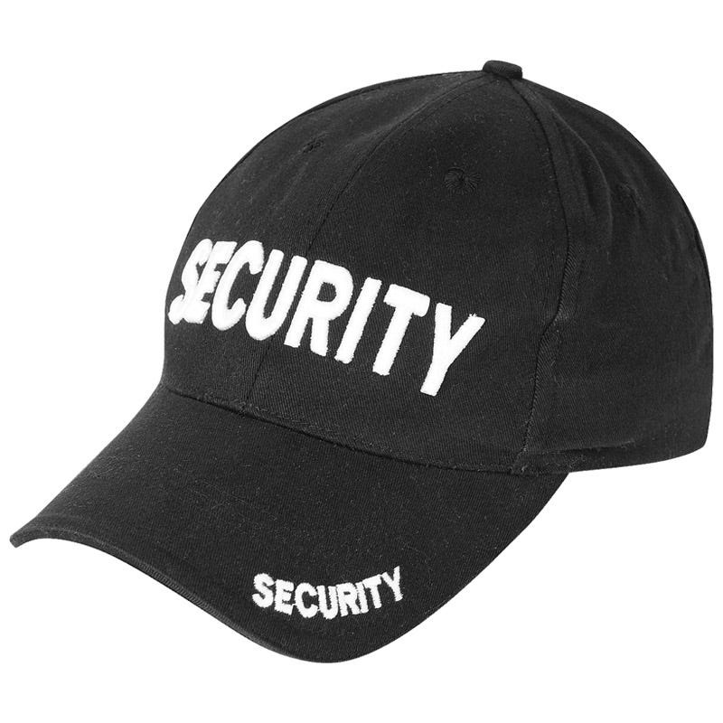 Casquette avec inscription Security