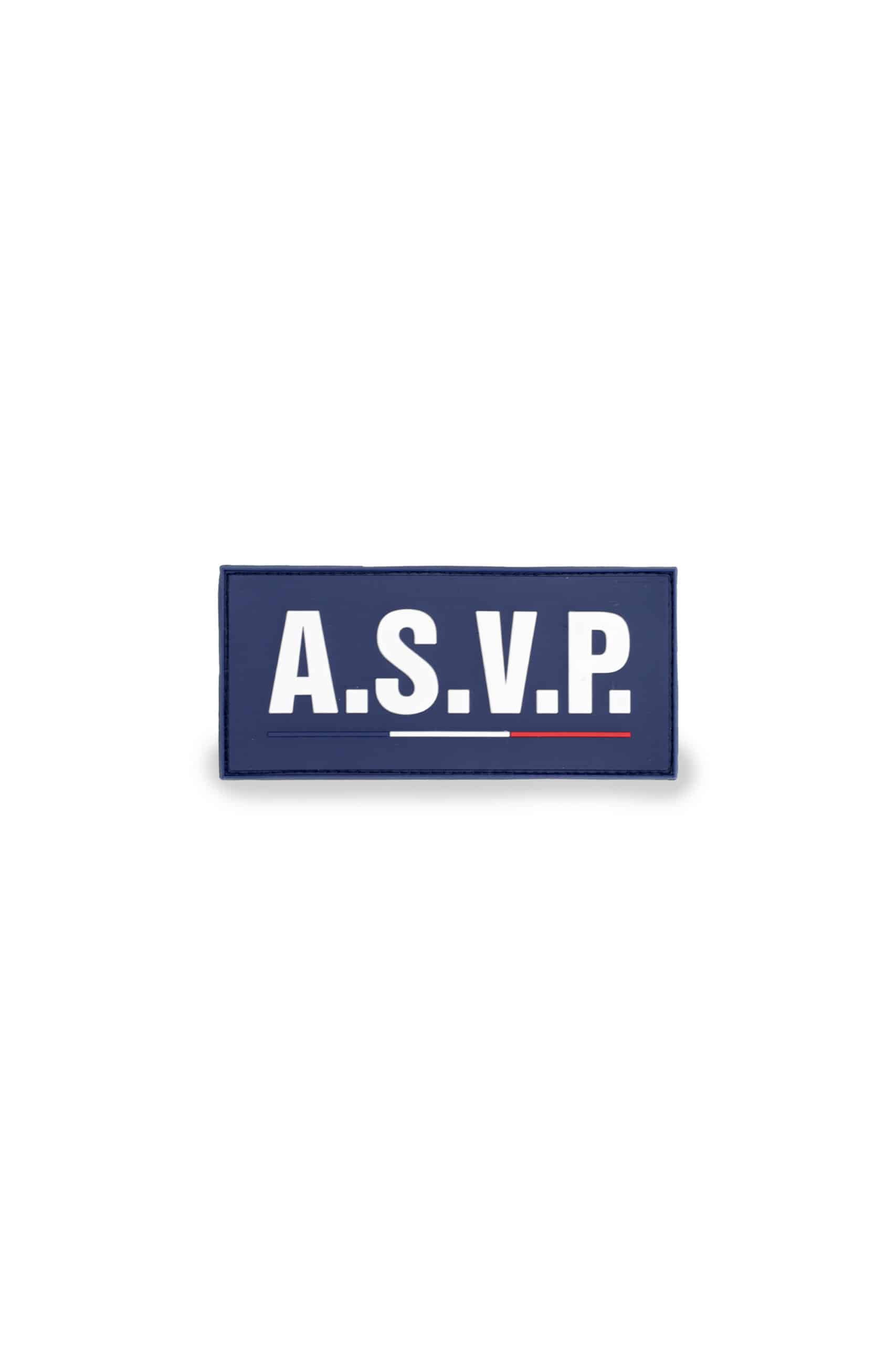 Flap Gomme “ASVP” Velcro 13×6 cm – GK