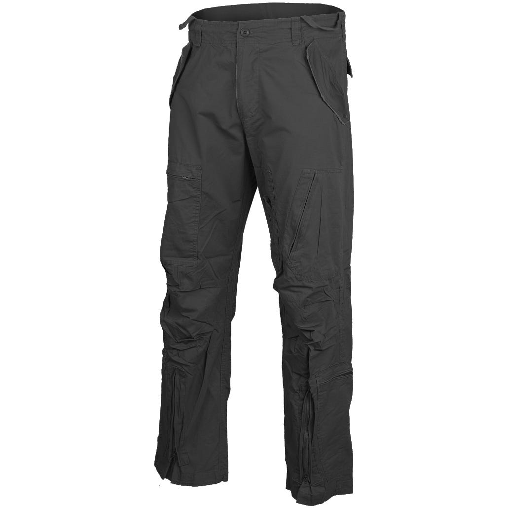 Pantalon de pilote en popeline de coton prélavée