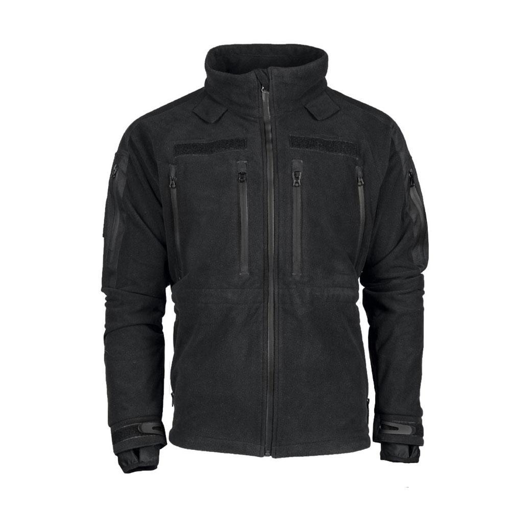 Veste polaire Mil-Tec Jacket Plus bonded fleece 3 couches avec membrane TPU colonne 8 000 mm et boucles pouces