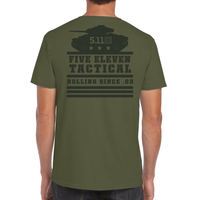 Rolling Panzer T-shirt - Military Green