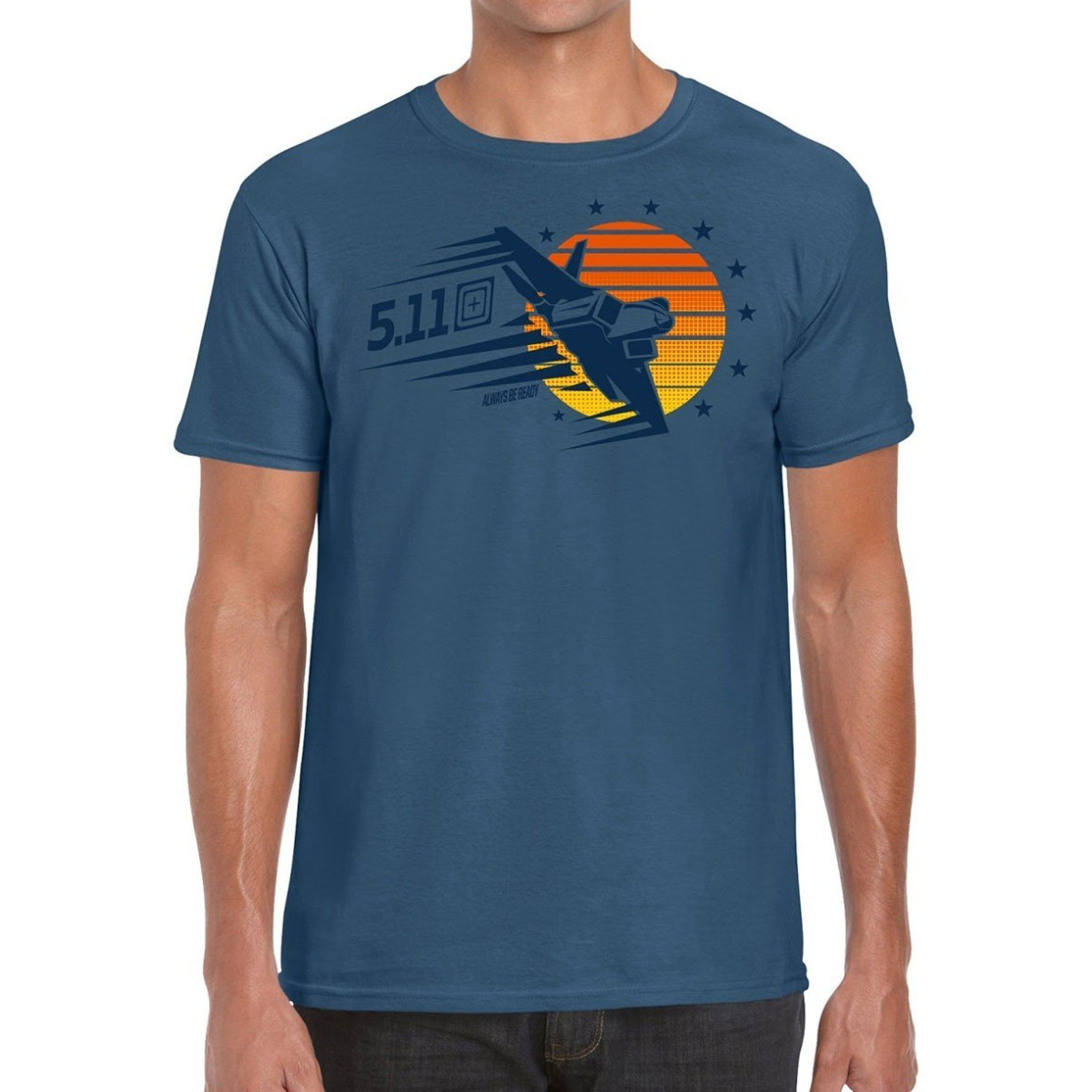 Tee-shirt Sunset Firepower Bleu Indigo