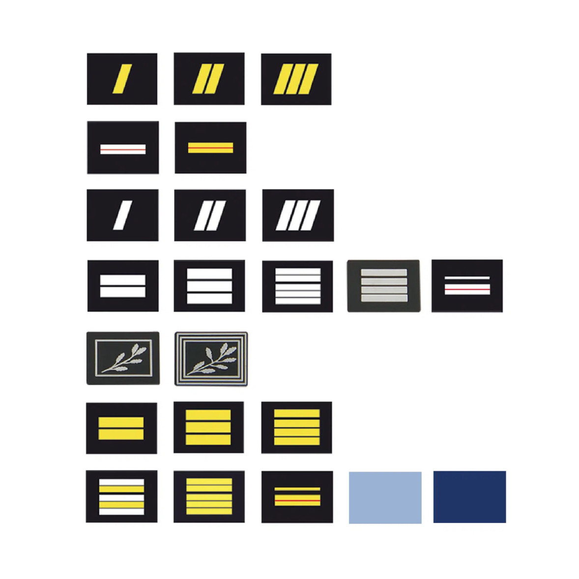 Mini-grades velcro Gendarmerie, Gendarmerie Mobile et Police pour porte-carte