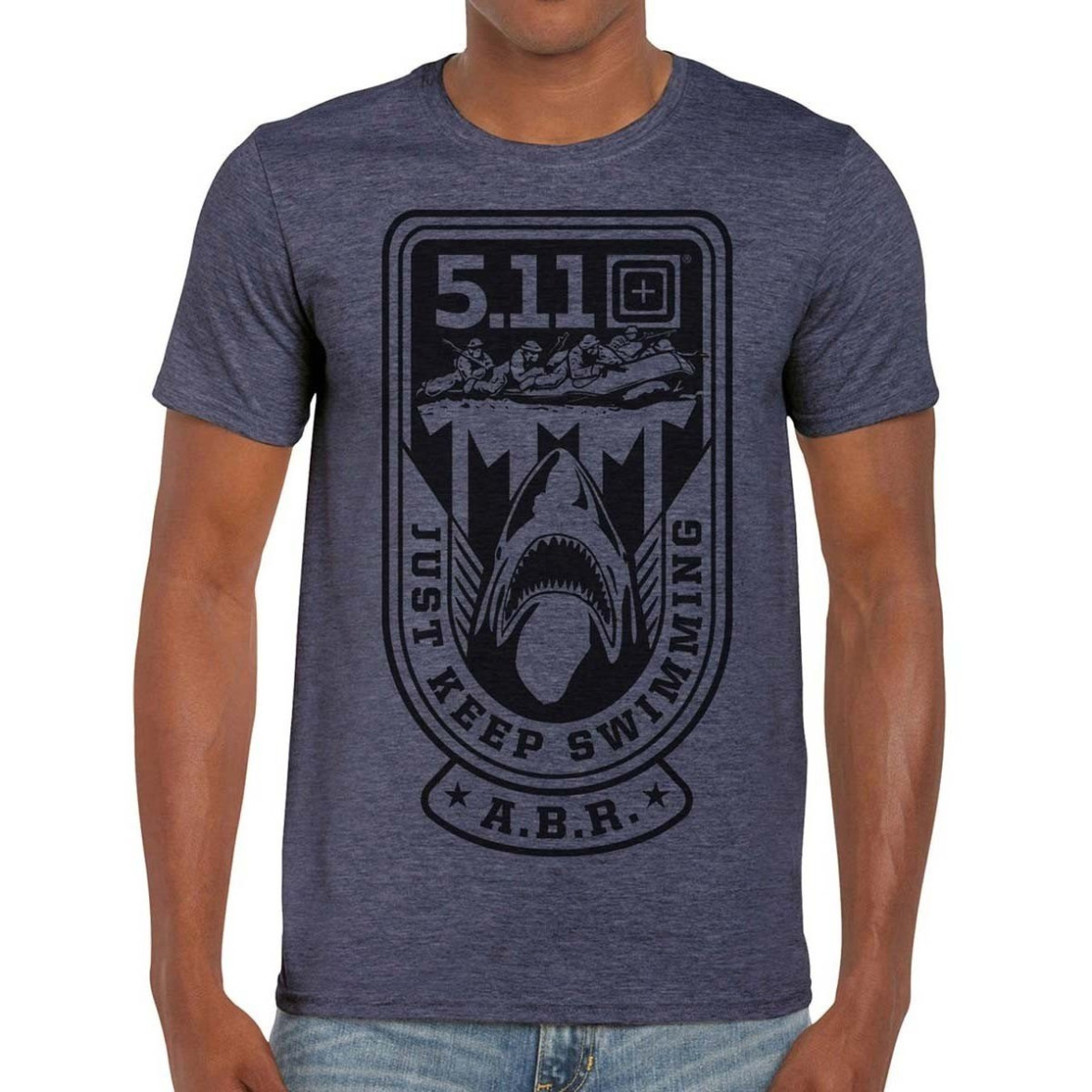 Tee-shirt JUST KEEP SWIM Navy Heather